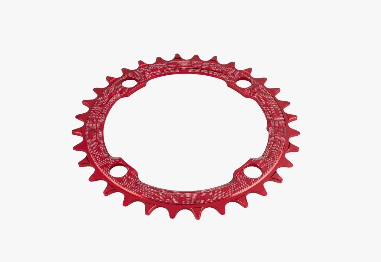 Race Face - Kettenblatt Narrow Wide 4-Bolt 104mm, 10/11/12fach 36T Red