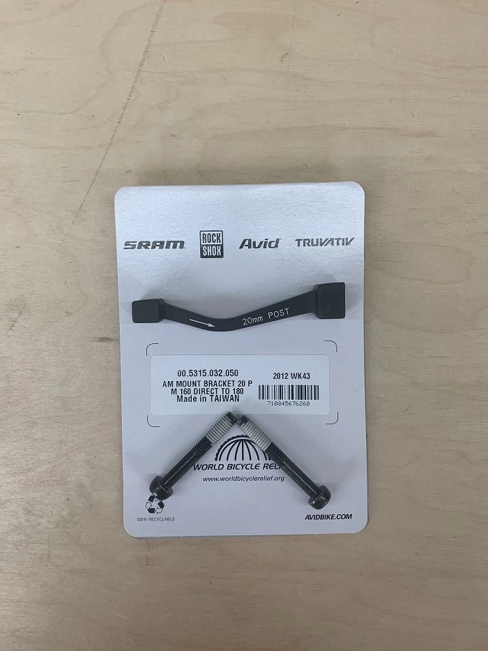 Avid - Scheibenbremsen-Adapter Für Scheibenbremsen 20mm, 180mm Vorne, 160/180/200mm Hinten, Post Mount 00 1 Avid - Scheibenbremsen-Adapter Für Scheibenbremsen 20mm, 180mm Vorne, 160/180/200mm Hinten, Post Mount 00