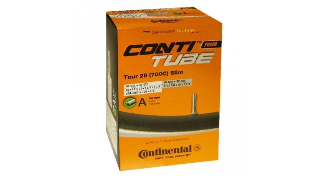 Continental - Schlauch Conti Tour 28" 700x28C-700x37C Slim 40mm Autoventil 1 Continental - Schlauch Conti Tour 28" 700x28C-700x37C Slim 40mm Autoventil