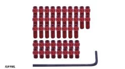 DMR - Vault Pedale Flip Pin Kit Red