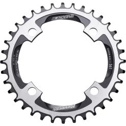 Reverse - Kettenblatt Black One Narrow Wide 4H, Lochkreis 104mm, Schwarz/Silber