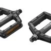 Voxom - Pedale Pe24 Schwarz, Kunststoff-Körper, 7mm Boron-Achse, Kugellager