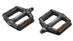 Voxom - Pedale Pe24 Schwarz, Kunststoff-Körper, 7mm Boron-Achse, Kugellager